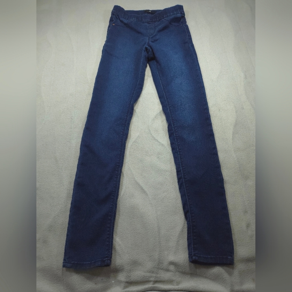 H&M Womens Jegging Pants 2 Blue Skinny Slim Stretch Jean Casual Dark